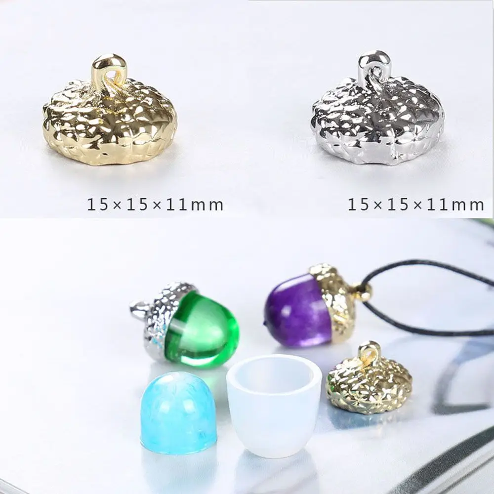 ホルダーミニ 3D ソリッド DIY ペンダントキャップエポキシジュエリーアクセサリー工芸ツールシリコーン型ジュエリー作成