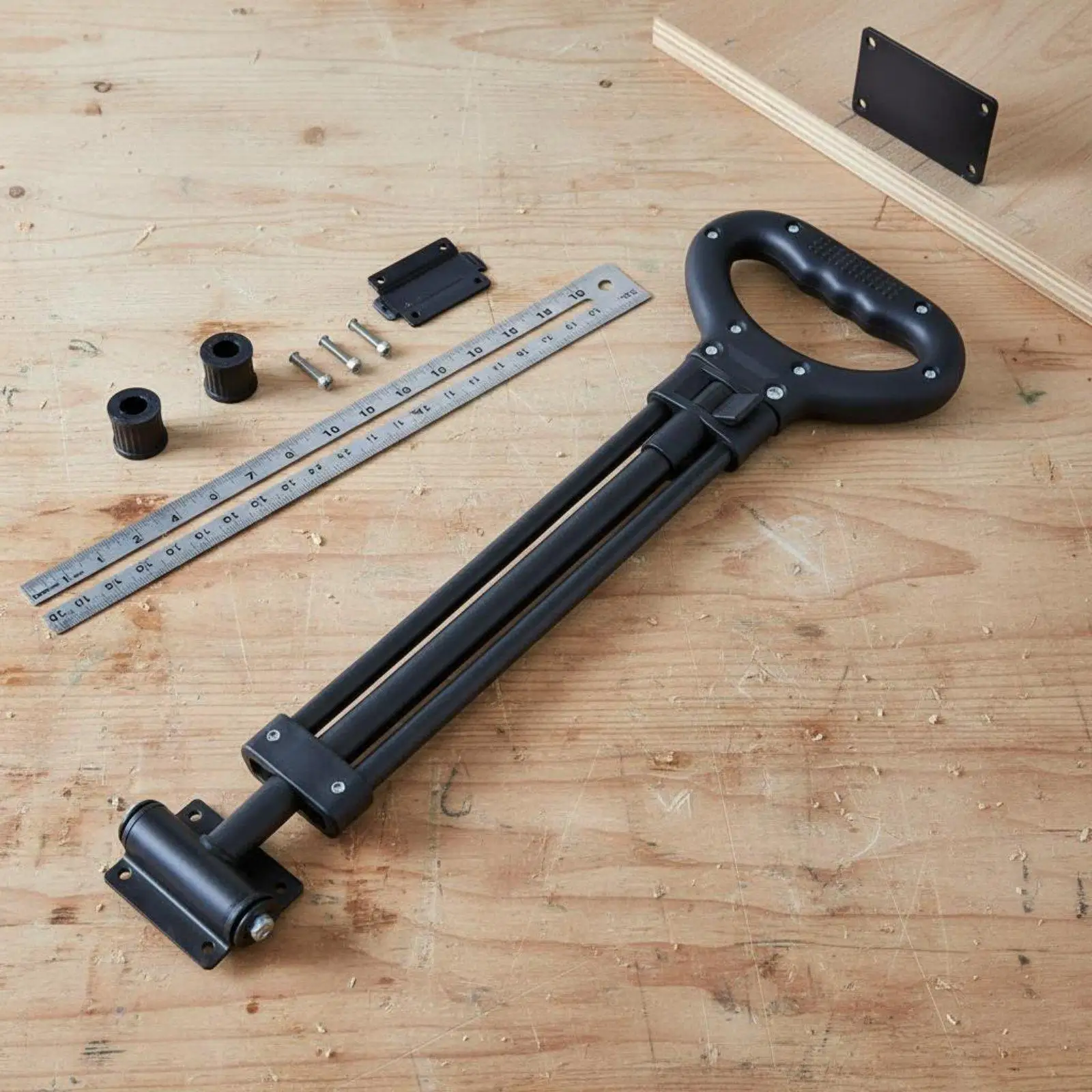 Carbon Steel Folding Cart Handle Retractable Wagon Pull Rod Adjustable DIY Accessory for Electric Cart