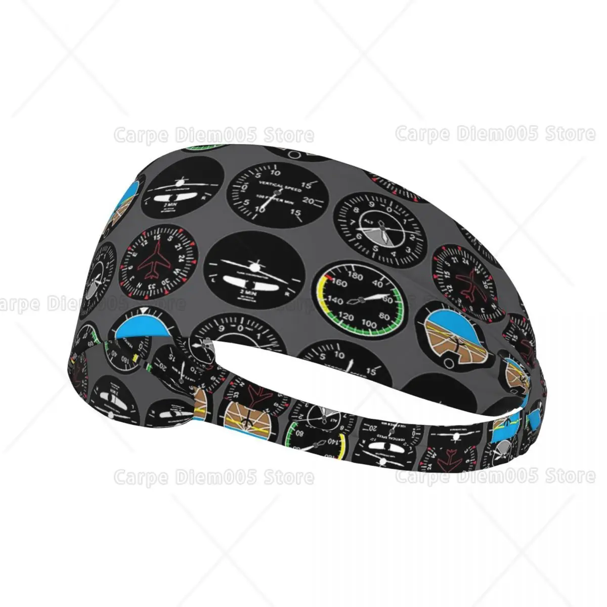 

Dashboard Plane Car Cool Headbands for Women Men Non Slip Breathable Elastic Sport Yoga Gym Tennis Hair Bands