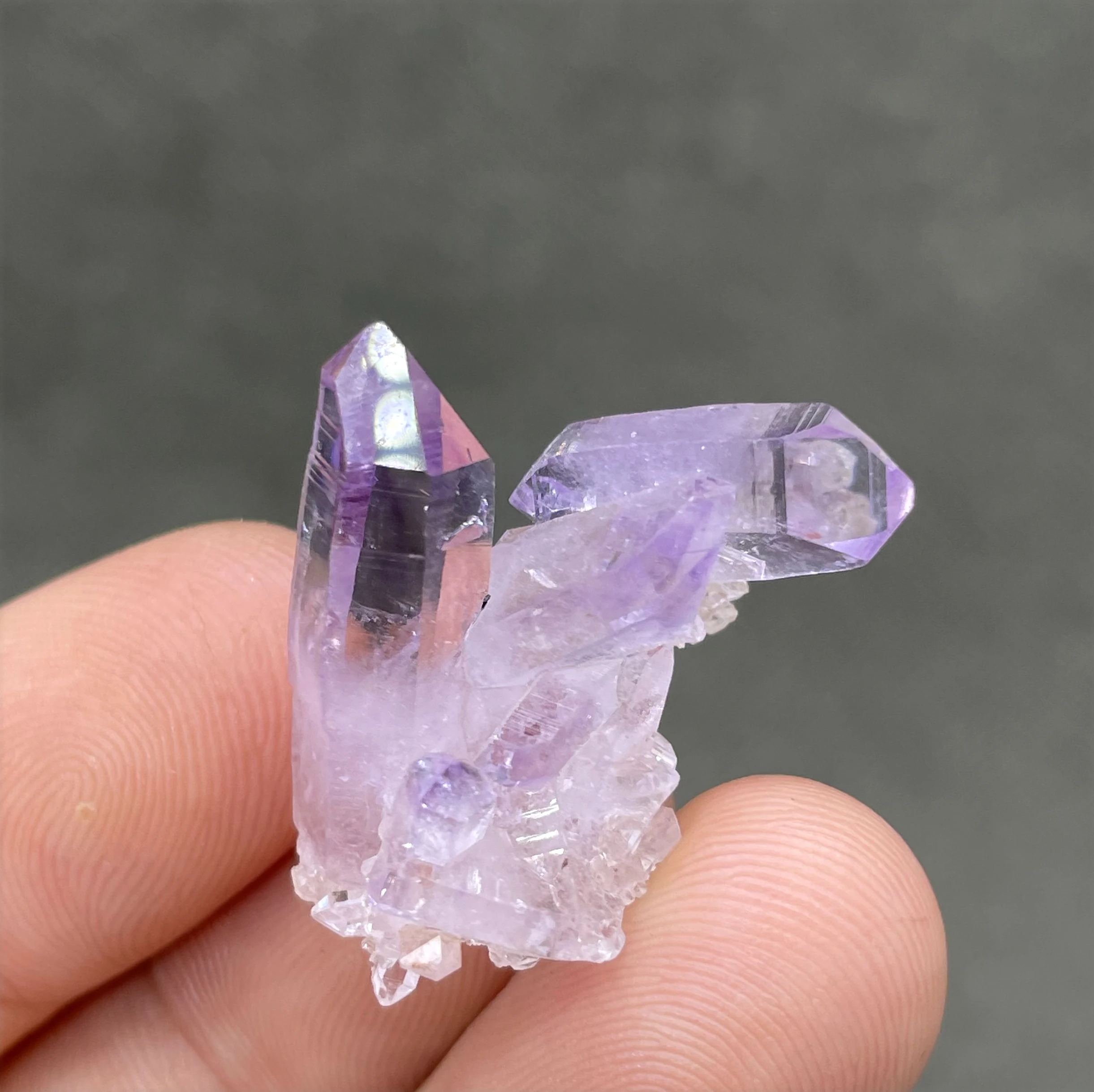 NEW! 5g Natural Rare Mexico Cruz amethyst mineral Single crystal stone and crystal Quartz Crystal Cluster