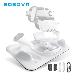 BOBOVR D3 Charging Dock For Quest 3 VR Accessories Wireless Charging Station Stand for Quest 3 Controller For B100 Fast Charging