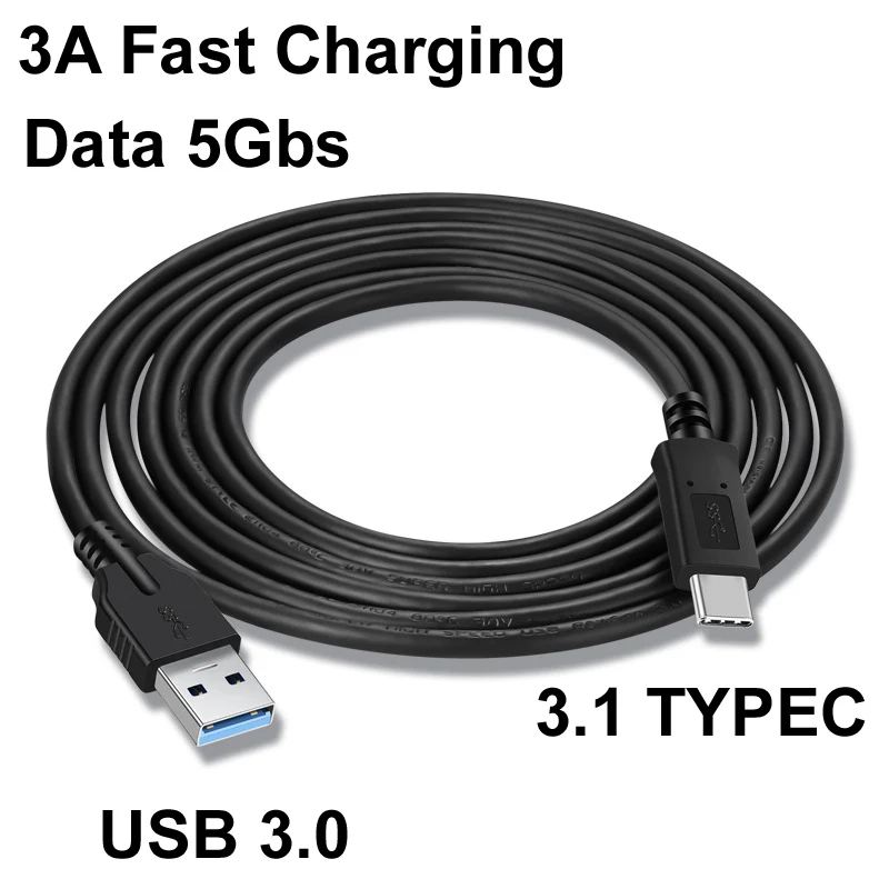 

1/2/3M Univerl USB 3.0 Type C 3.1 Gen2 3A 60W QC 3.0 Fast Charging Charger Cable Cord support QC 2.0/FCP/AFC/PE Quick charging