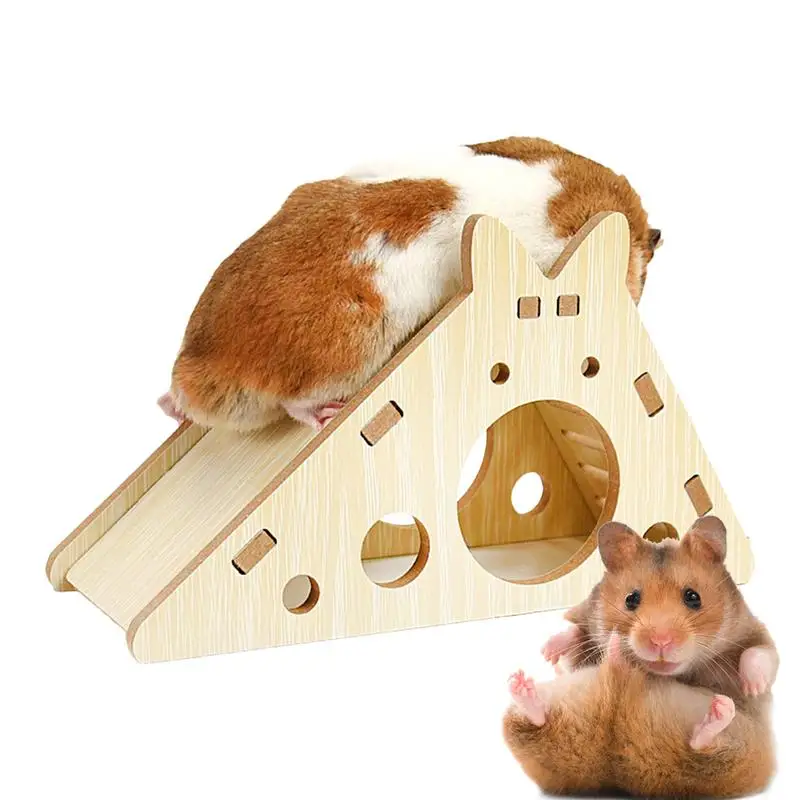 

Hamster Wooden Hideout House Wood Hamster Cage House House Habitats Decor For Guinea Pigs Gerbils Squirrels Mice