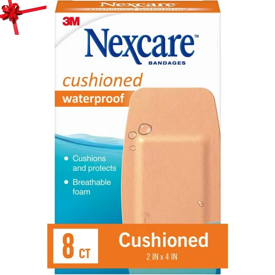 Child's Cushioned Elbow Knee Guards, 8-Count Waterproof Bandage for Playground Sports Protection