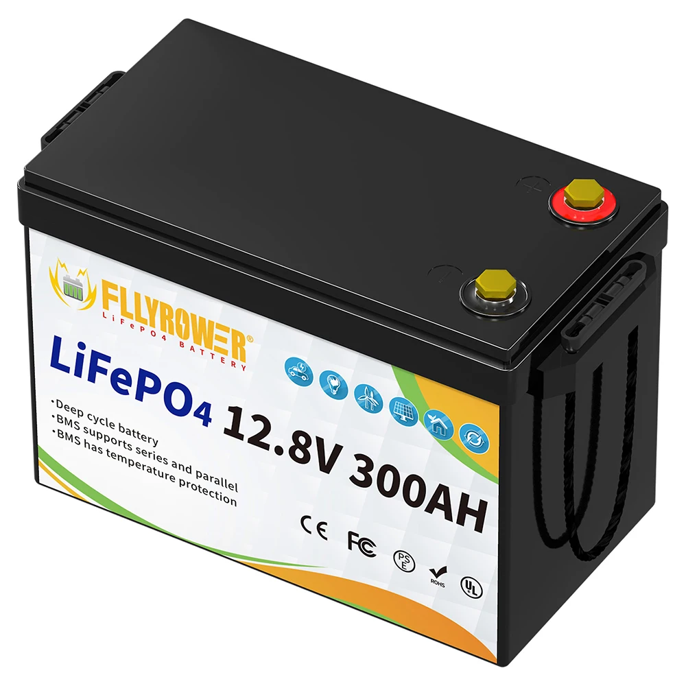 Best Price 12.8v 300Ah Lithium Battery  LiFePO4 With Built-in BMS  Recharging Energy Storage Battery