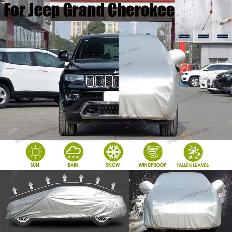 For Jeep Grand Cherokee Auto Anti snow Anti dust Sunscreen Anti-uv Anti peeling paint And Anti Rainwater 210t car cover 