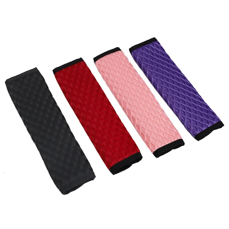 

Car Seatbelt Shoulder Pad Cover with 3D Diamond Mesh Safe and Comfortable To Relieve Your Shoulder Pressure