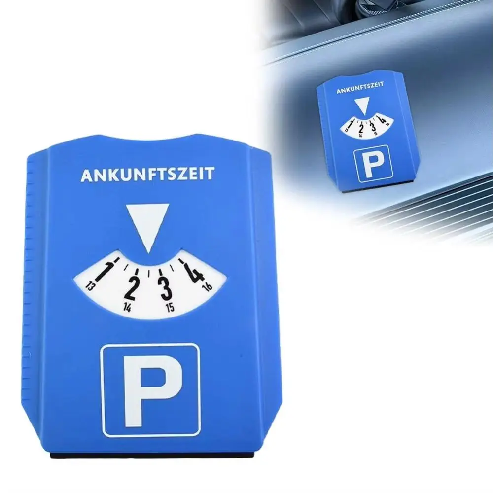 PS Material Parking Timer German STVO Regulation Snow Shovel Function Parking Disc Ice Scraper Function Return Time Note
