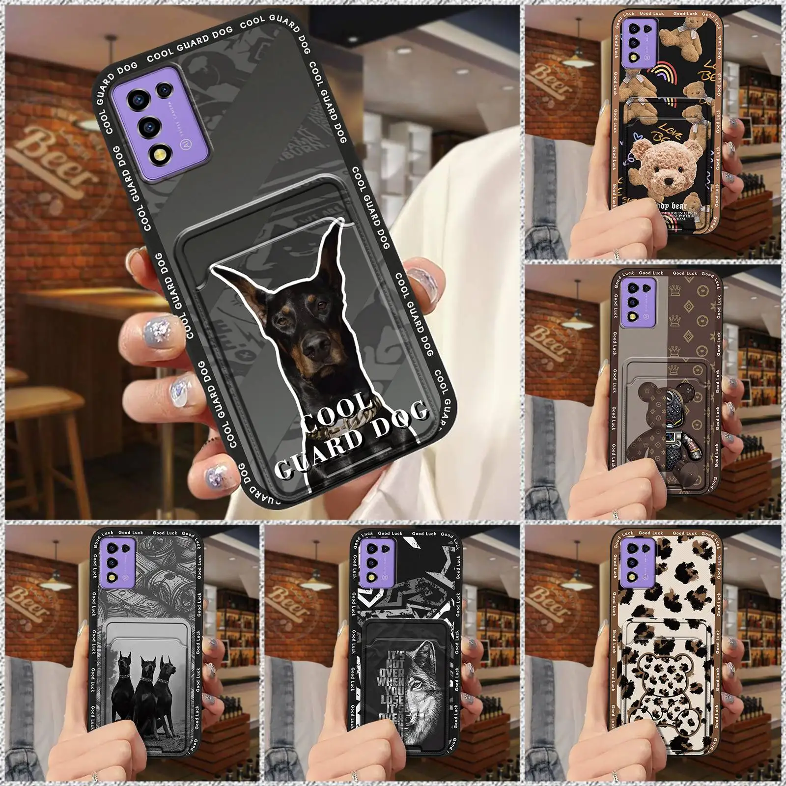 Soft case Cover Phone Case For ZTE Libero 5G iii/A202ZT Graffiti Anti-knock Shockproof Card bag Dirt-resistant Durable