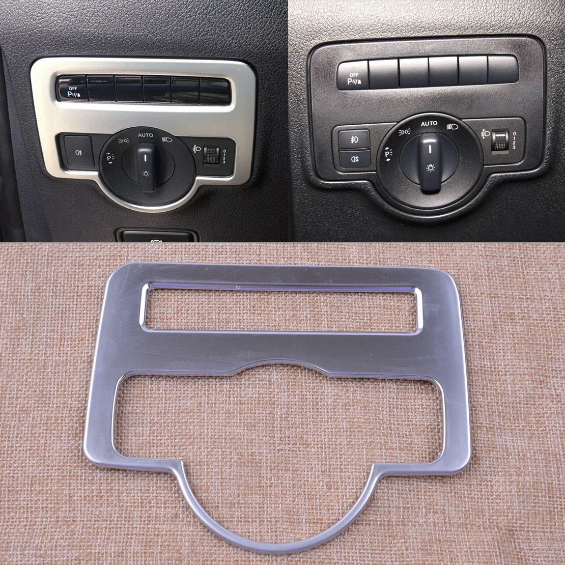 Fit for Mercedes-Benz Vito W447 2014 2015 2016 2017 2018 2019 Front Head Light Switch Button Cover Trim