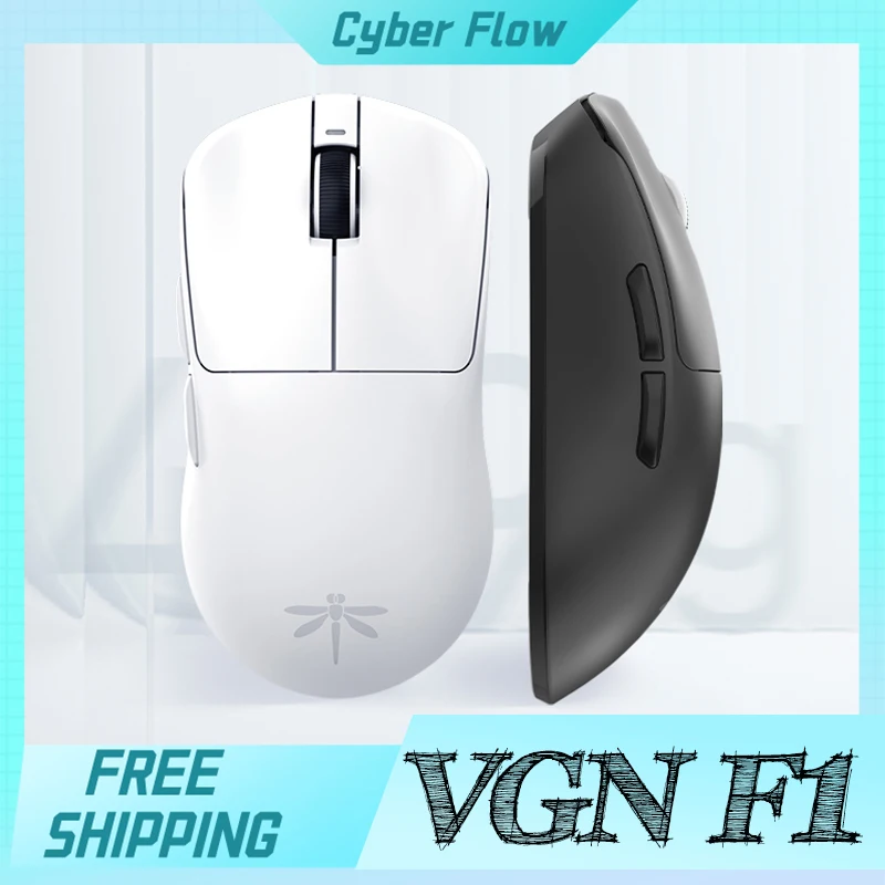 vgn dragonfly pro max recarregavel gaming mouse ratos para pc win mac mac sem fio com fio 24g 4k 26000dpi 3395 55g 01