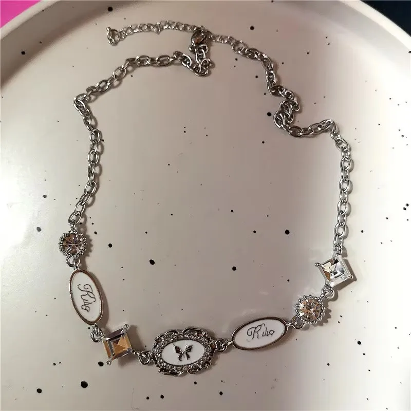 Y2K Katze Klaue Stern Herz Anhänger Plüsch Leopard Knochen Choker Charms Halsketten Für Frauen Goth Ästhetische Zubehör Grunge Schmuck