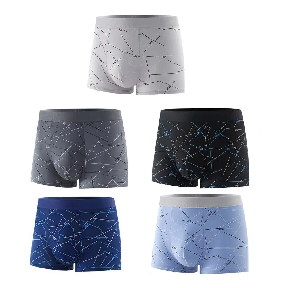 

Boxer Shorts Men's Ice Silk Underwear Male Underpants Breathable Sexy Thin Panties U Convex Lingerie Wholesale Lots