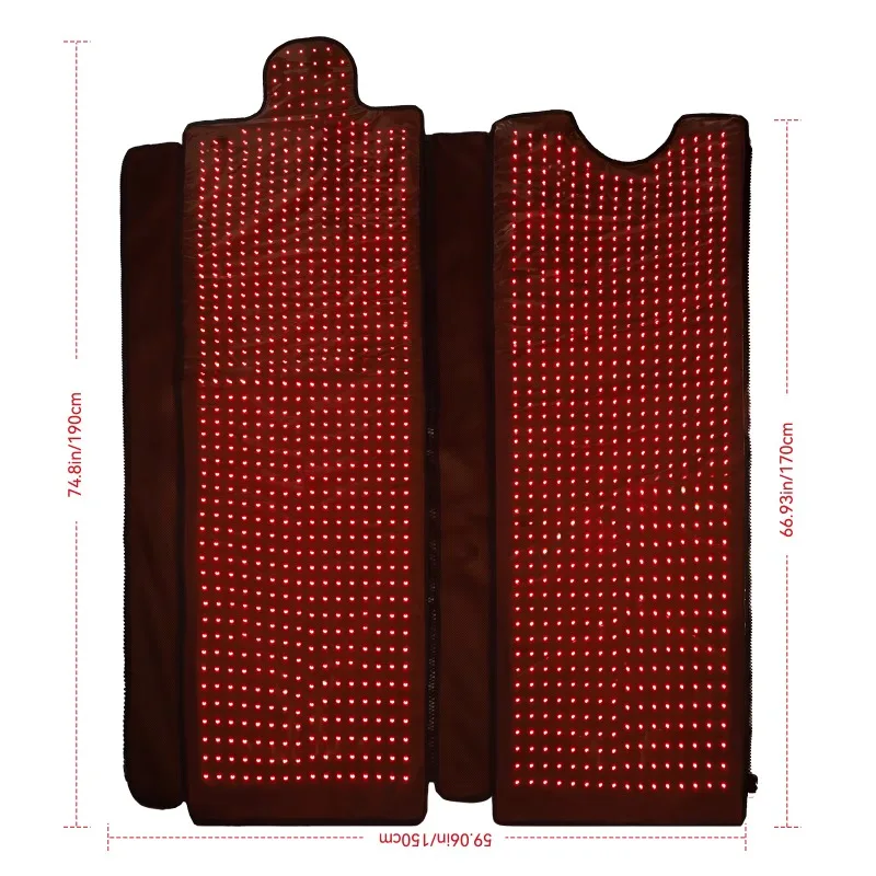 Full‑Body Pulse LED Red Light Sleeping Bag Blanket 660nm 850nm Wavelength Home Body Relax Skin Care LED Photon Wrap Device
