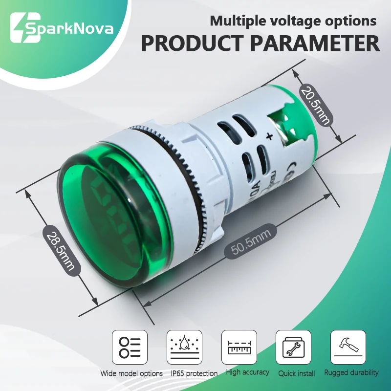 AC 20-500V 1-100A Mini Digital LED Spannung Strommesser mit Hz Frequenz Tester Voltmeter Amperemeter für elektrische Prüfung