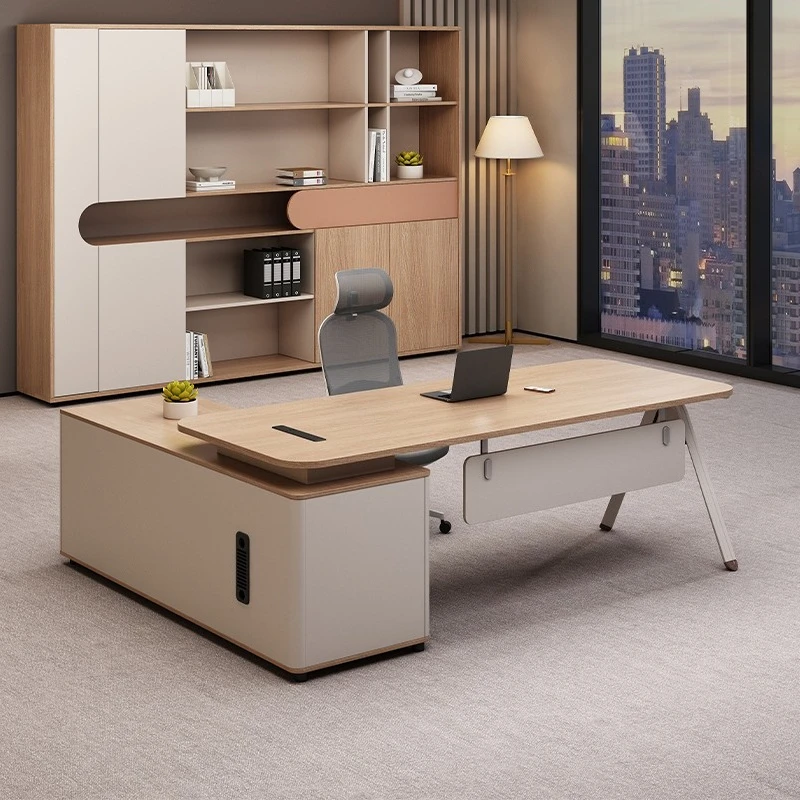 Simple Desk Modern Supervisor Desk Manager Office  And Chair Combination High-end Feeling Small Boss Table Large Class Desk