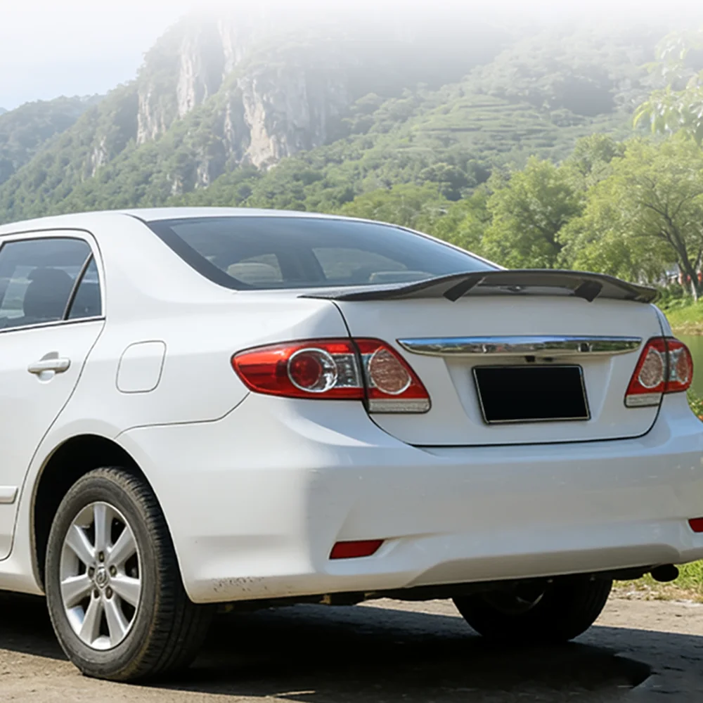 

Suitable for 09-13 Toyota Corolla sedan spoiler, wing panel, rear tailgate, exterior components, rear spoiler ABS R model