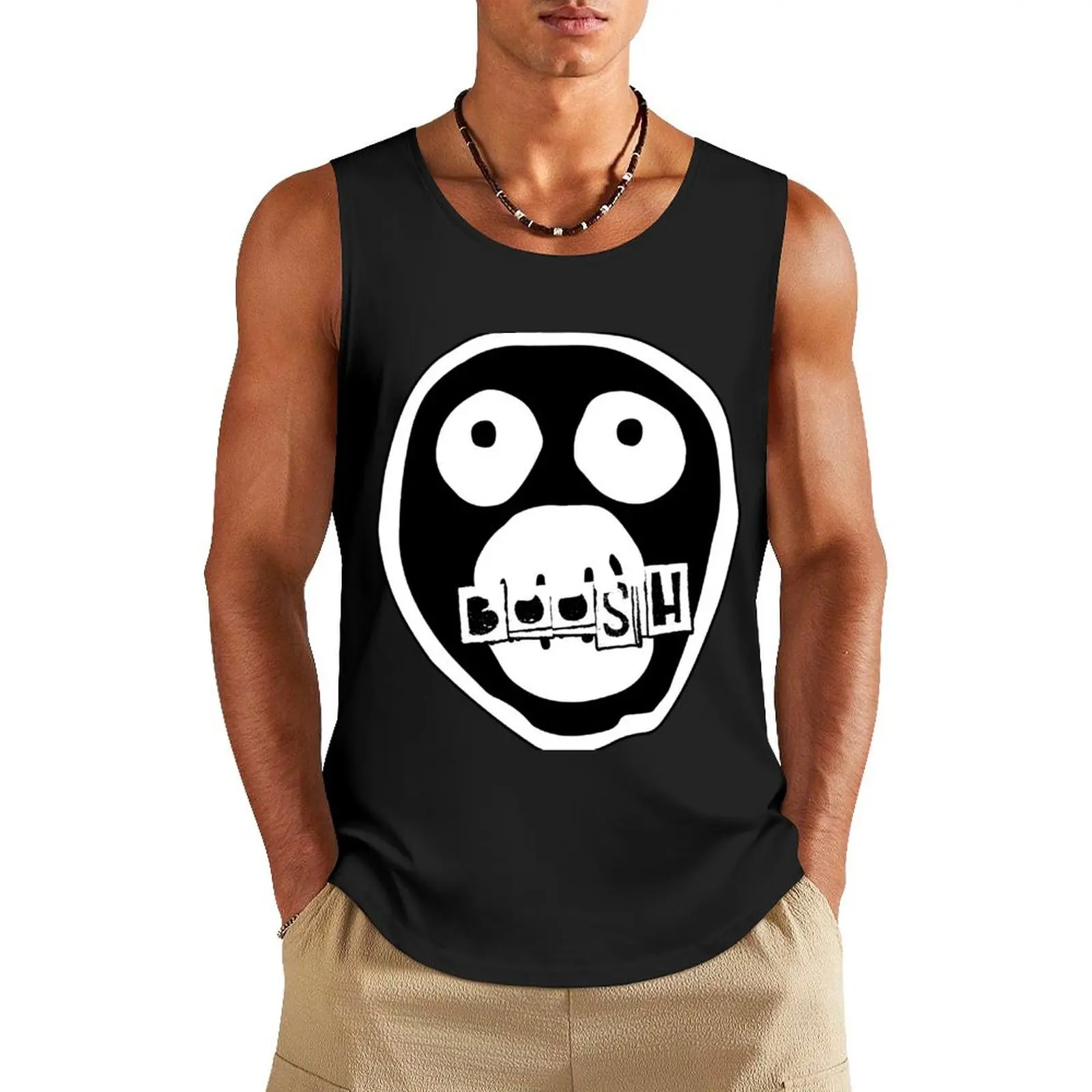 

boosh man howard vince moon crack fox hitcher peppermint uk comedy weird trippy Tank Top Man gym clothes gym shirts