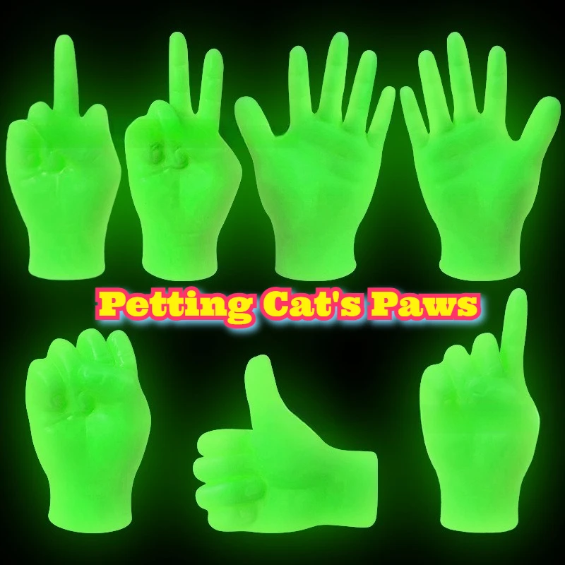 جديد القط دعابة لعبة قفازات الاصبع بسط مرونة الحيوانات الأليفة هريرة اللعب التفاعلية مجموعة التدريب التهيأ جهاز تدليك متعة لعبة عدة #1
