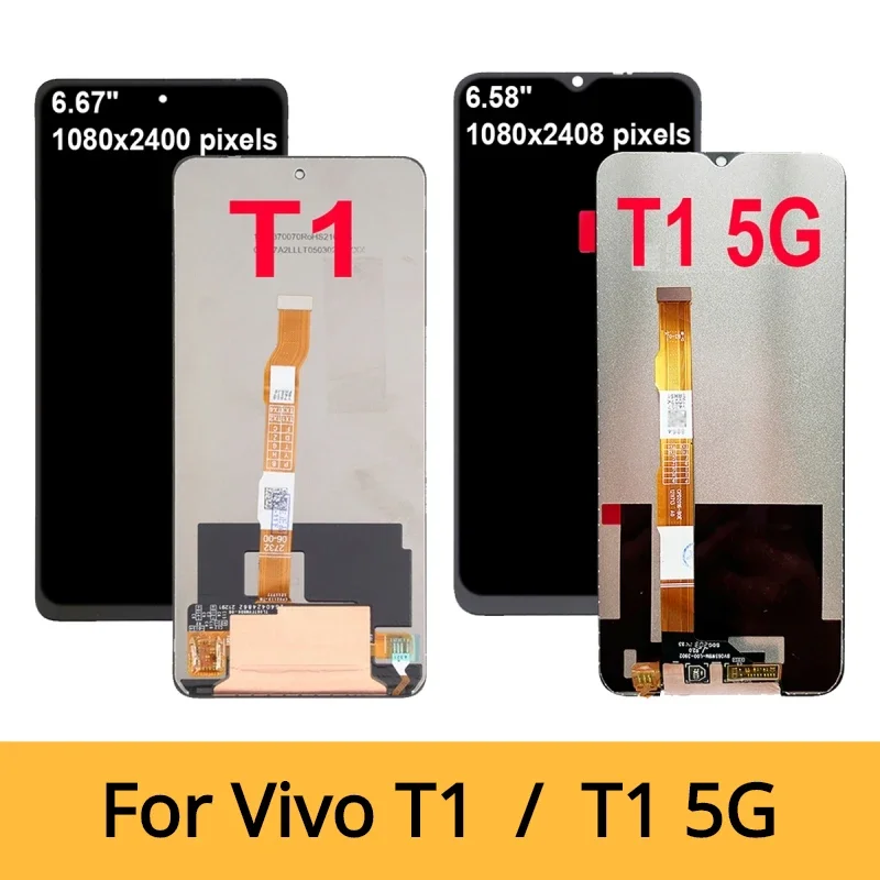 For Vivo T1 T1 5G V2141 V2157 LCD Display Touch Screen Replacement Digitizer Assembly