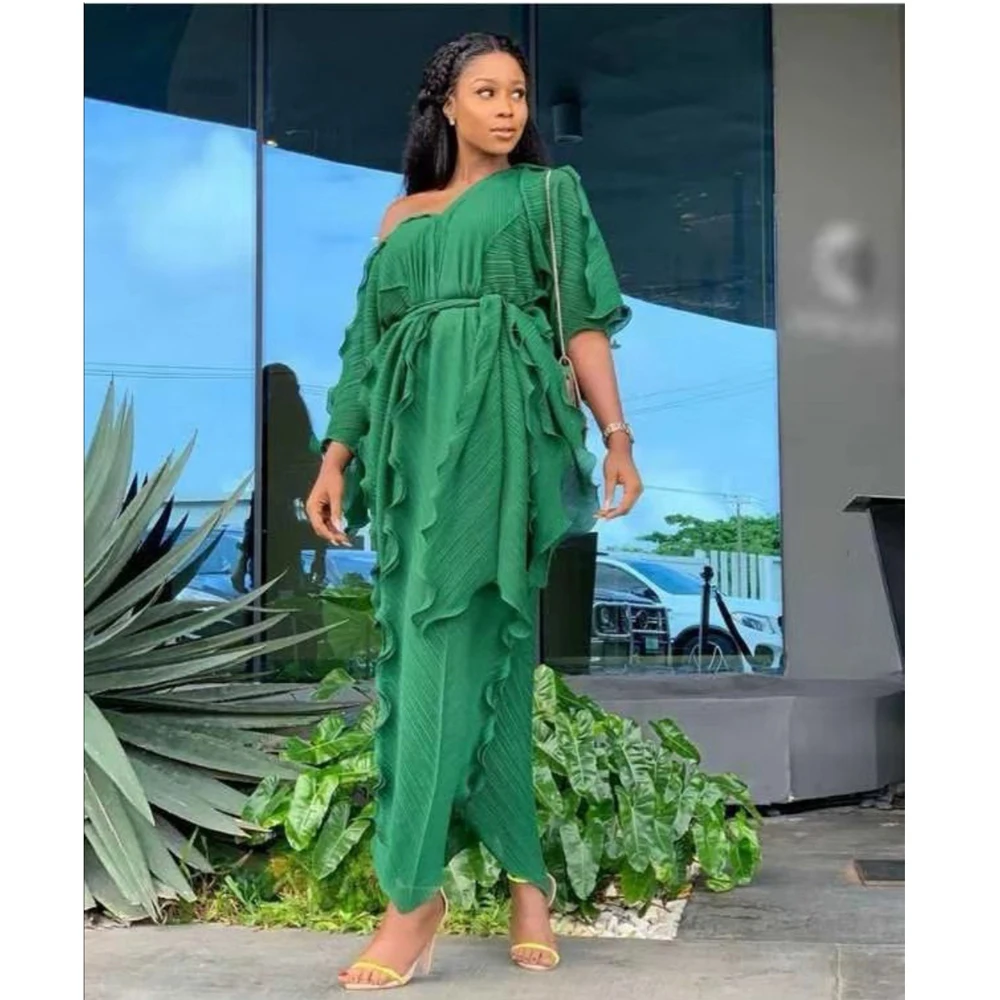 ชุดเดรสแอฟริกันสำหรับผู้หญิง ไซส์ใหญ่ ชุดมุสลิมแบบยาว ชุดดาชิกิ แต่งระบาย เสื้อผ้าแอฟริกัน อาบายา ชุดคลุมแบบดูไบ ชุดคาฟตันแบบโมร็อกโก ชุดกาวน์