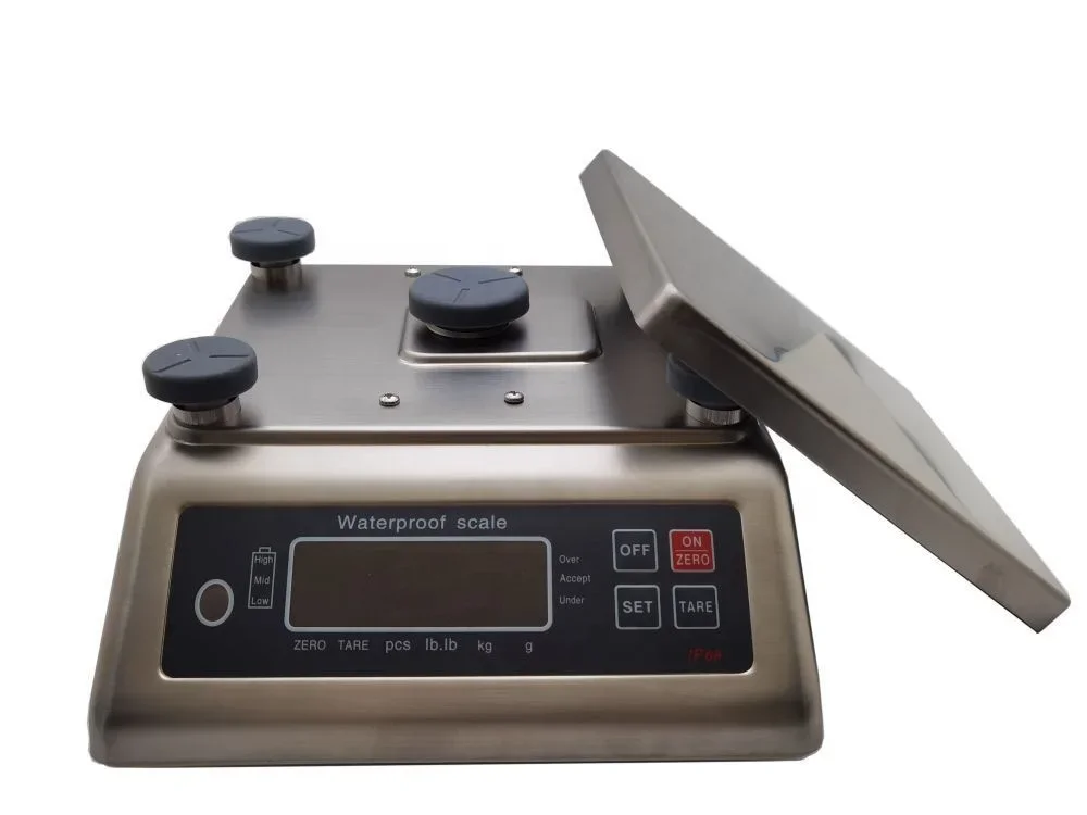 WFA Santwell High Precision For Fresh Weighing Rechargeable LCE Display Stainless Steel Waterproof Scale