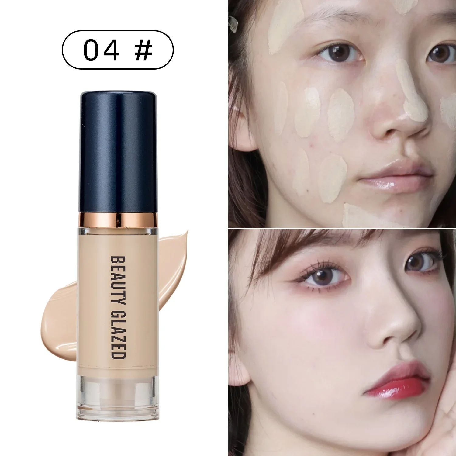 6ml Matte Moisturizing Liquid Foundation Long Lasting Foundation Oil Control Concealer Primer Cream Cosmetic Beauty Makeup