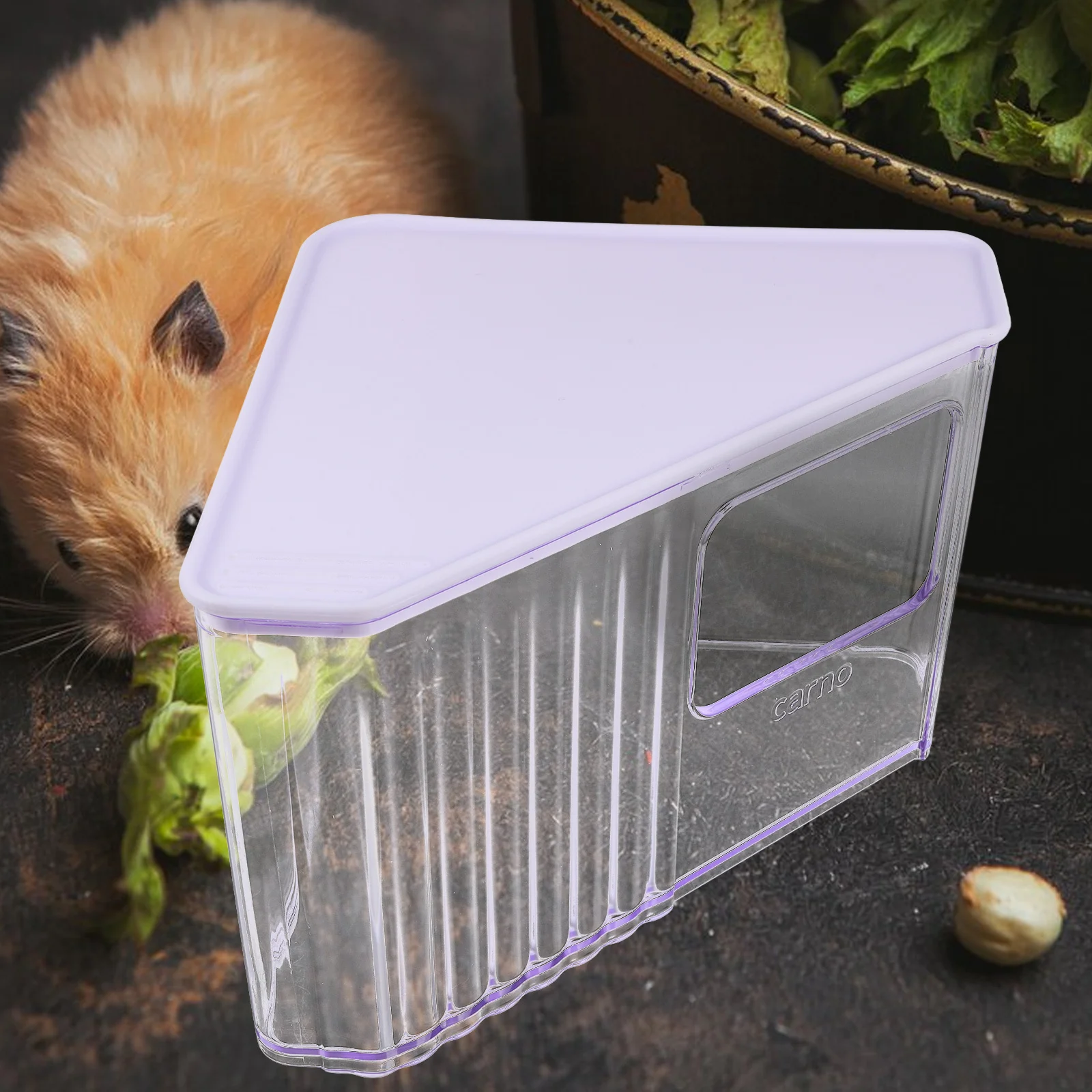 

Hamster Sand Bath and Litter Box Transparent ABS Material Small Animal Sand Bath Container Bathroom Toilet Bowl for Hamsters