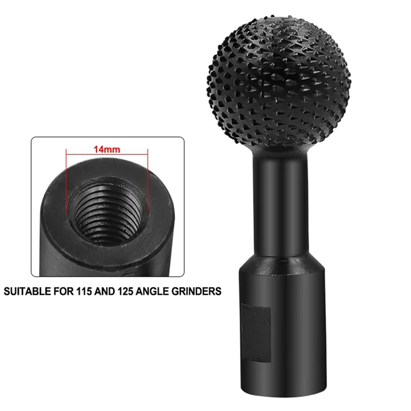 【Vendita Flash】2PCS 10MM + 14MM Smerigliatrice angolare Testa di molatura a sfera Scalpello a sfera Coltello a sfera Testa di molatura per la lavorazione del legno Rettifica