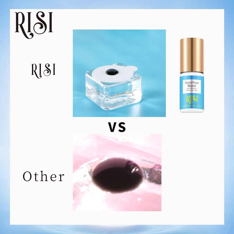 Free RISI Eyelash Extension Glue 3s Fast Dry Strong HoId Individual Lashes Glue No Odor Eyelash Glue Lash Extension Glue