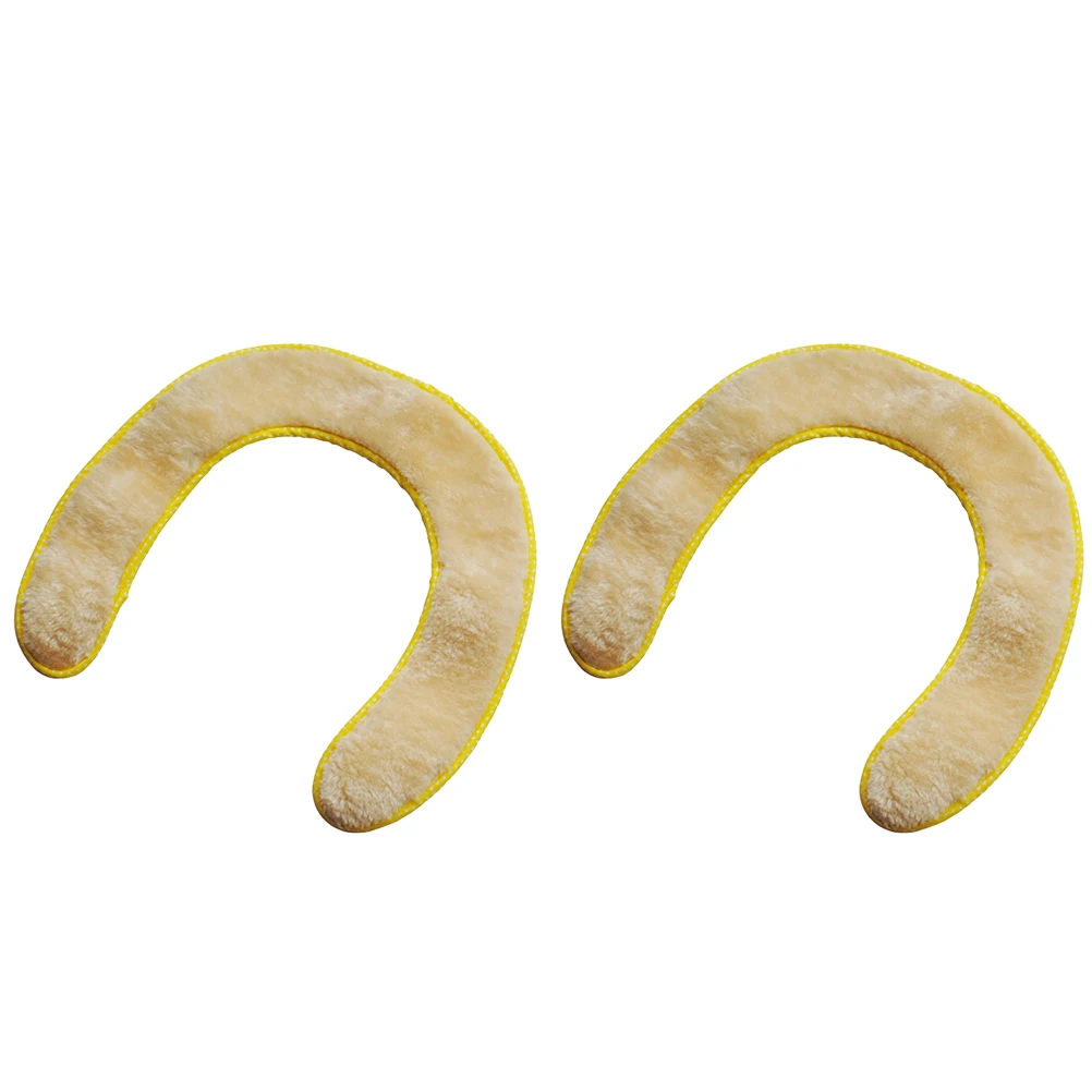 

2 Pcs Baby Toilet Seat Ring Warm Fleece Pad Bowl Auxiliary Seat Cushions Keep Warm Toddler Soft Comfortable Non