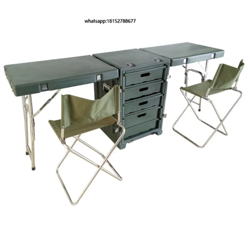 Tool Hard Waterproof Storage Detachable Box with Built-in Folding Table and Chairs