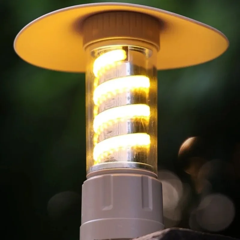 Vertical Lantern LED Camping Lamp USB Rechargeable Aluminum Alloy Portable Lantern Adjustable Easily Assemble Flashlight Picnic