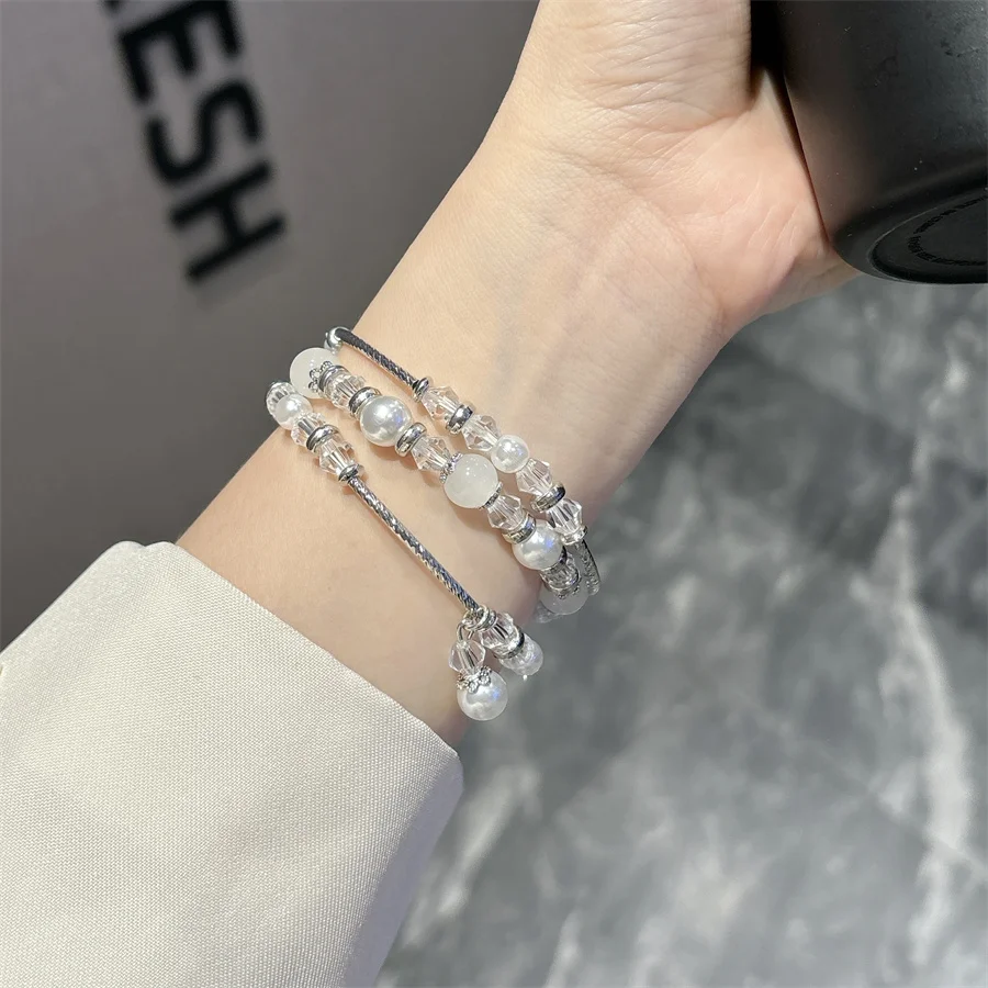 Criativo Bohemian Pearl Crystal Beading, Compatível com Correia iWatch, Verão, Novo Produto, 38mm, 40mm, 41mm, 42mm, 44mm, 45mm, 49mm