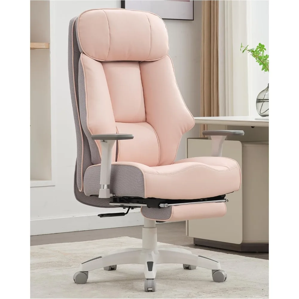 Big and Tall Office Chair 400lbs, Executive Office Chair with Foot Rest, High Back Office Chair with Back Support, Oversized Off