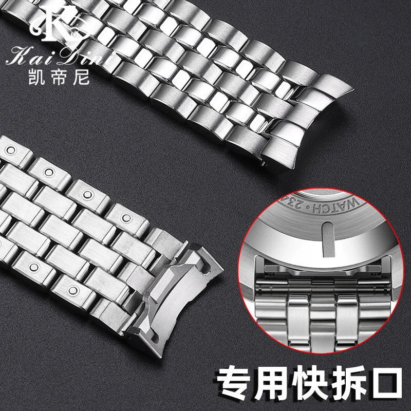 

20mm High quality stainless steel metal silver watchband strap for IWC Pilot Series Mark 20 IW328202/IW328204/IW328206 bracelet