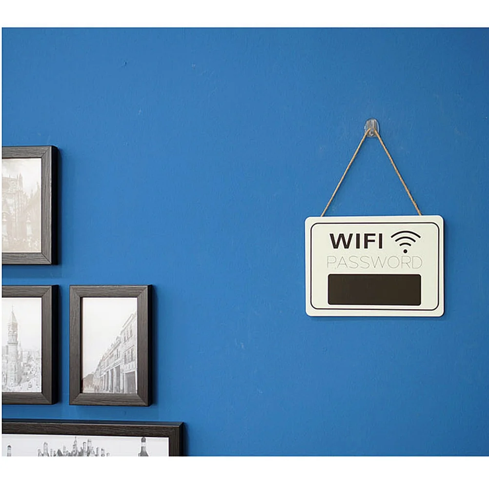 

Wooden Wifi Password Sign Hanging Plaque With Sturdy Jute Twine Easy Hanging Use Wall Door Decoration Home Cafe Hotel