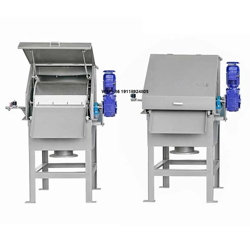 Stainless Steel 304&316 Automatic Back Wash Rotary Drum Filter Fine Screen for Waste Water Treatment Plant