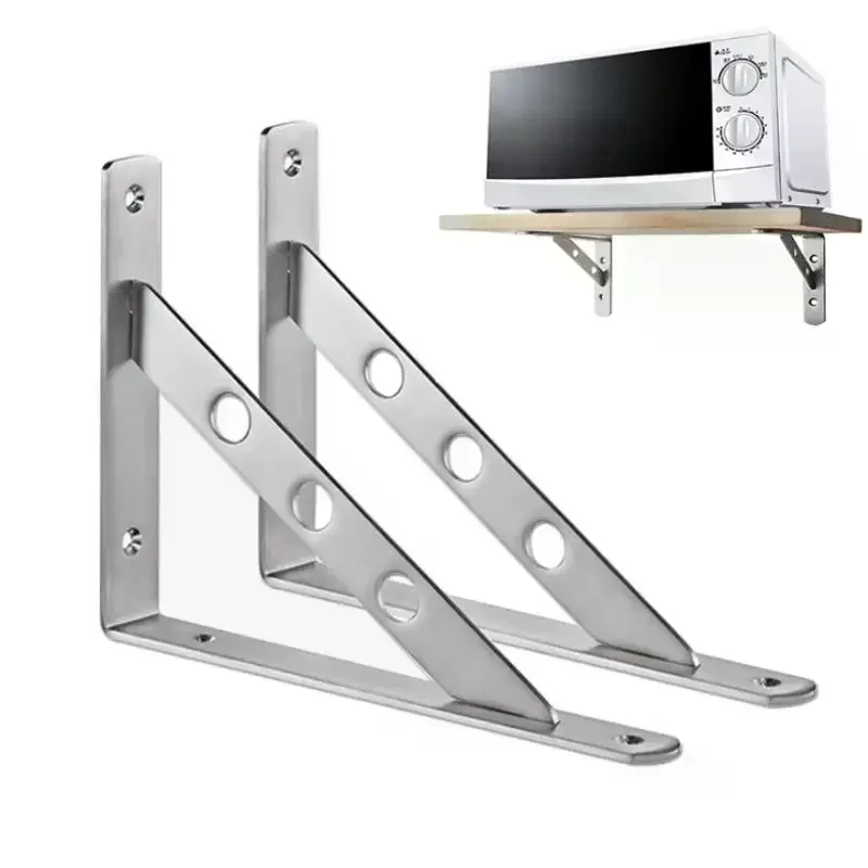 2PCS Stainless Steel L Type Bracket Angle Bracket Heavy Duty For Wall Angle Bracket