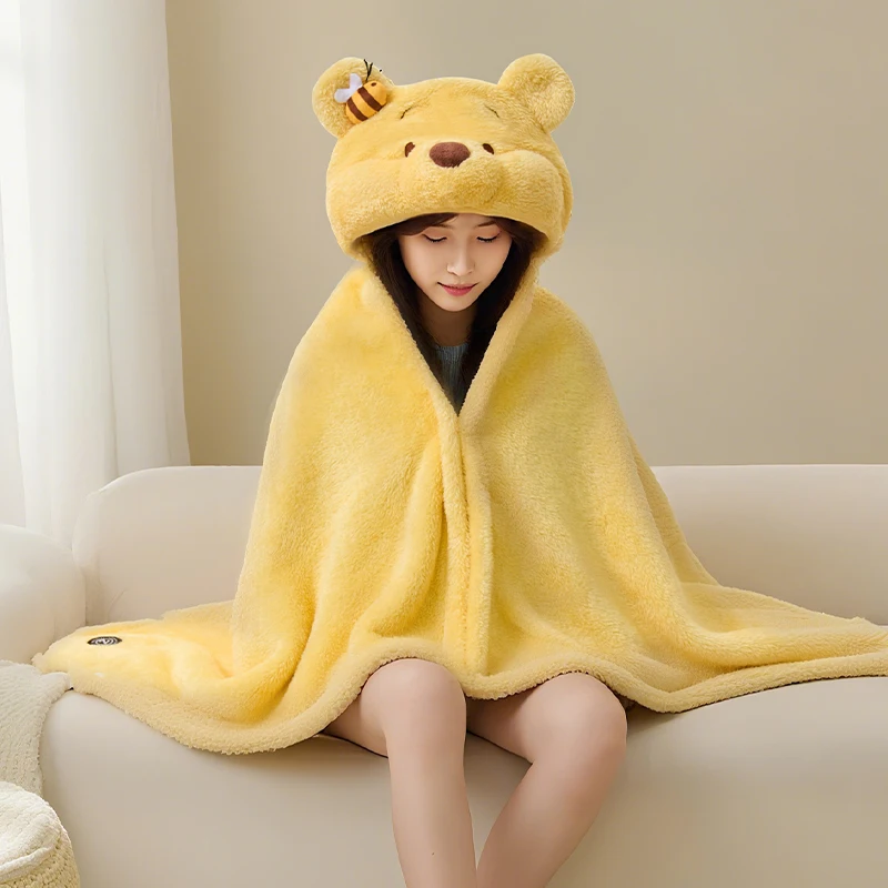 ديزني الرسمية Zootopia 2 جودي ونيك ثنائي الوجه أفخم دمية كيب شال بطانية دافئة كيب بطانية هدية الكريسماس للأطفال #4