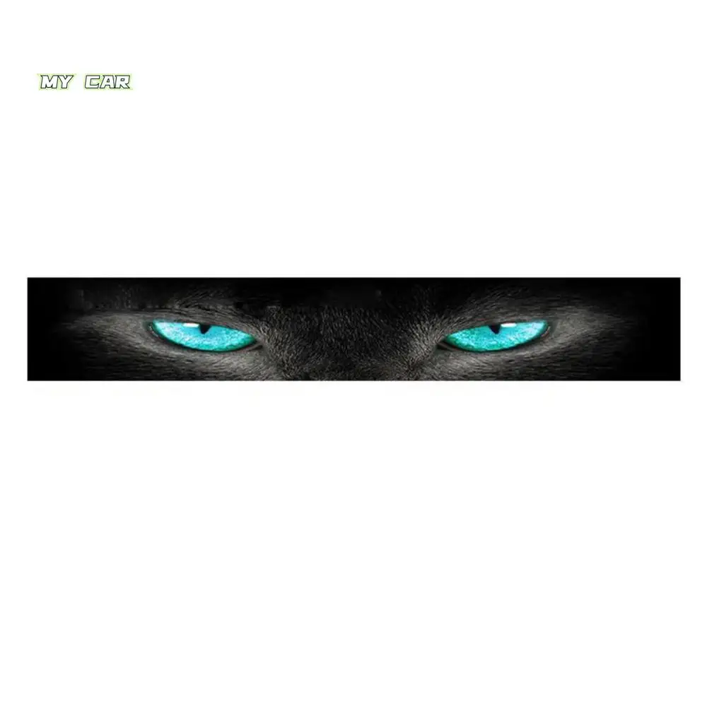 

3D Stereo Car Front Windshield Stickers Ghost Pattern Wolf Eyes Pattern 3D Effect Stickers Personalized Wild Beast Design