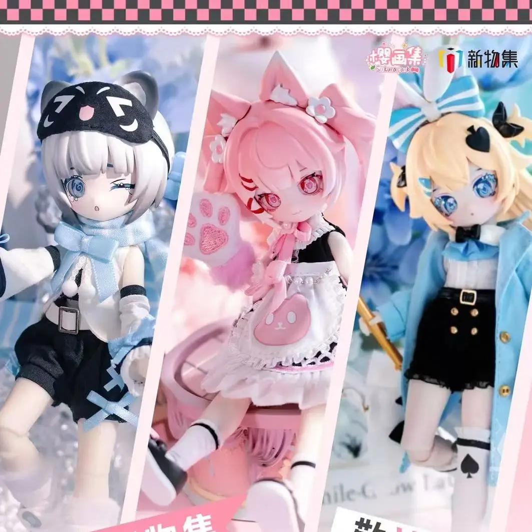 

Коллекционная аниме-фигурка Ying Huaji Vision Restructure BJD Doll, аутентичная, масштаб 1/12, шарнирная, в слепой коробке, подарок, игрушка