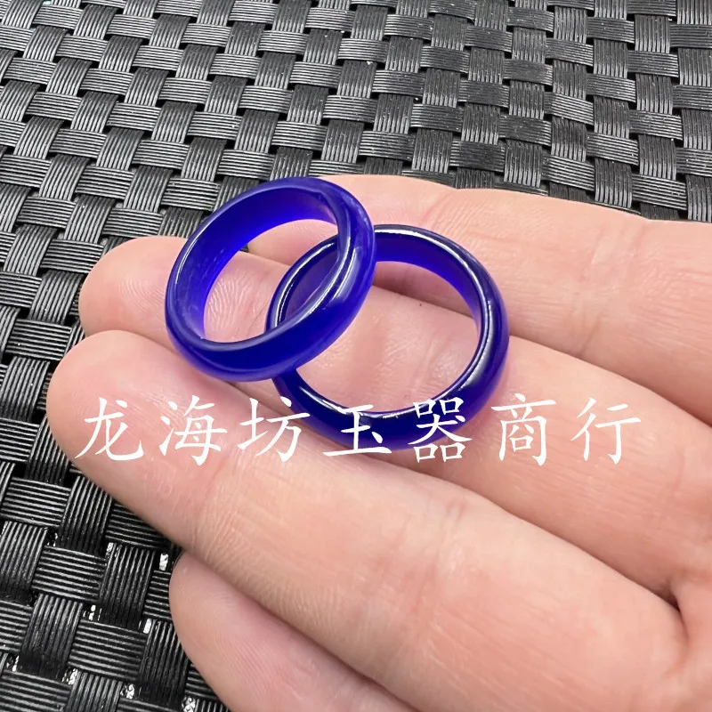 Ice-like Opal Ring Apple Green Small Ring Color Jade Ring Buddha Beads Flexible Ring Factory Wholesale