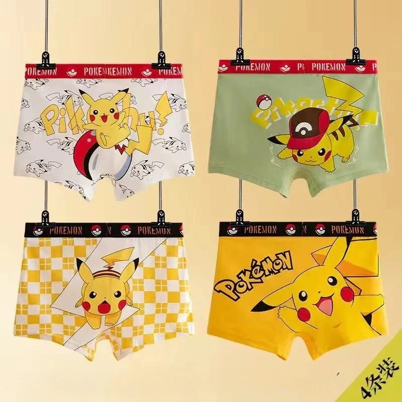 ropa-interior-infantil-de-marca-compartida-pokemon-paquetes-de-4-piezas-de-esquinas-planas-de-dibujos-animados-100-algodon