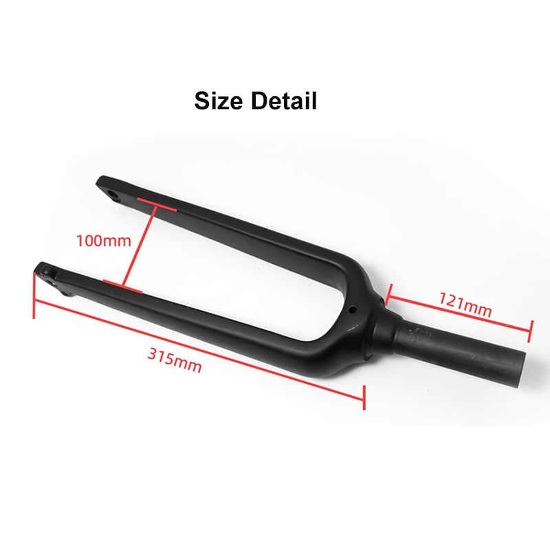 For Brompton G Line Bike Front Fork 20-Inch Carbon Fiber Disc Brake Thru Axle M12x100mm For Urban Cycling