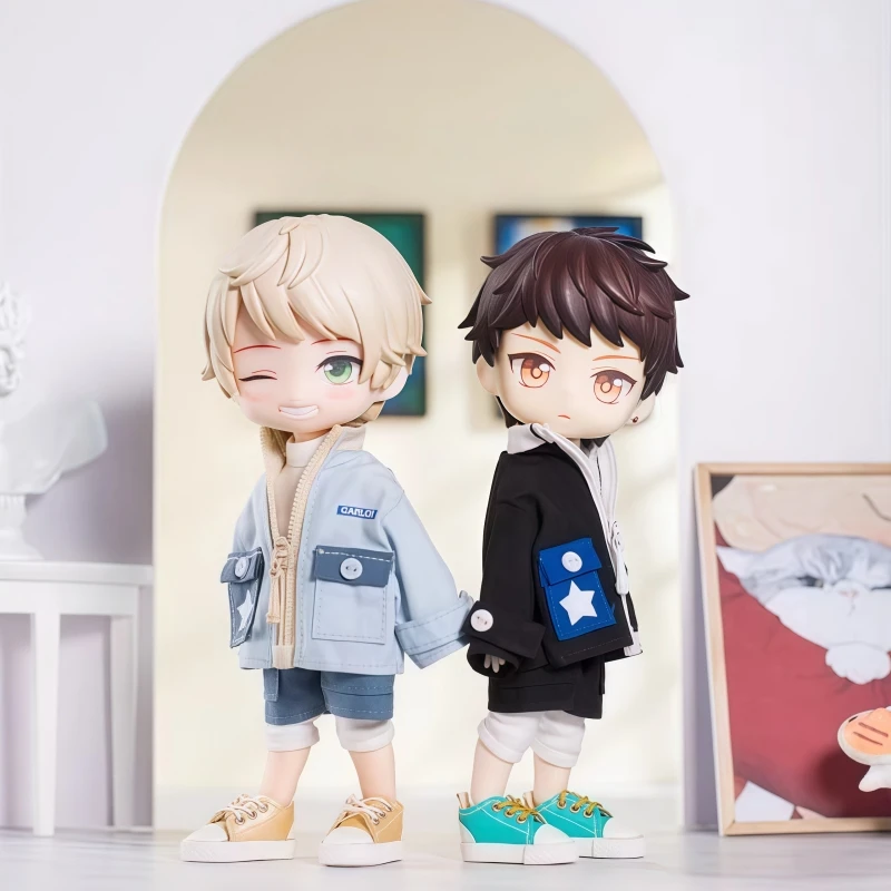 For Obitsu 11 Vintage Jacket Shorts Set For 1/12 OB11 ufdoll YMY Molly Body Doll Cloth Doll Outfit Clothes