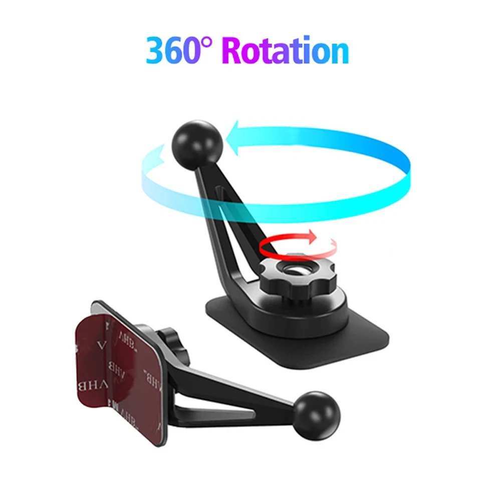 17mm Ball Head Car Bracket Base for Magnetic Gravity Car Phone Holder Car Dashboard Home Desk Table Surface Glue Stand Mount