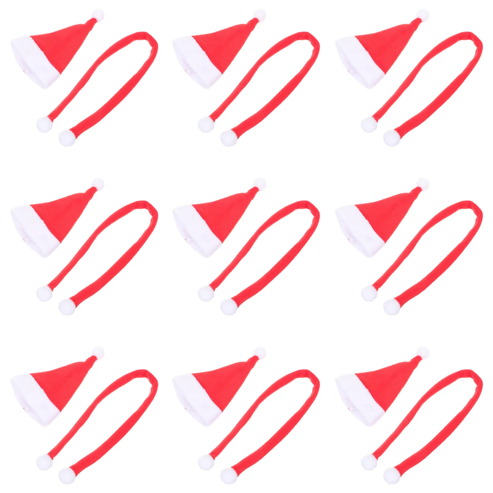 

1Set Mini Scarves and Hats Cloth Material Wear Resistant Christmas Decoration Bottle Hats Adorable Mini Accessories