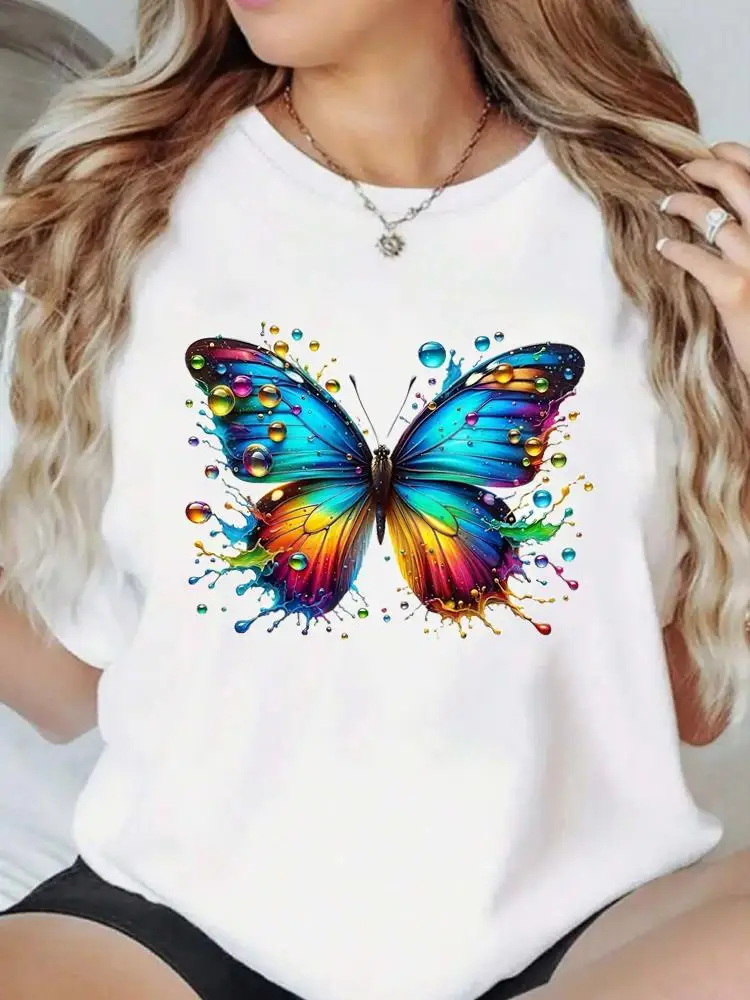 lovely flower trend 90s sweet Casual T Print Clothes Tees Clothing Fashion Popular O-neck Women Graphic Short Sleeve T-shirts