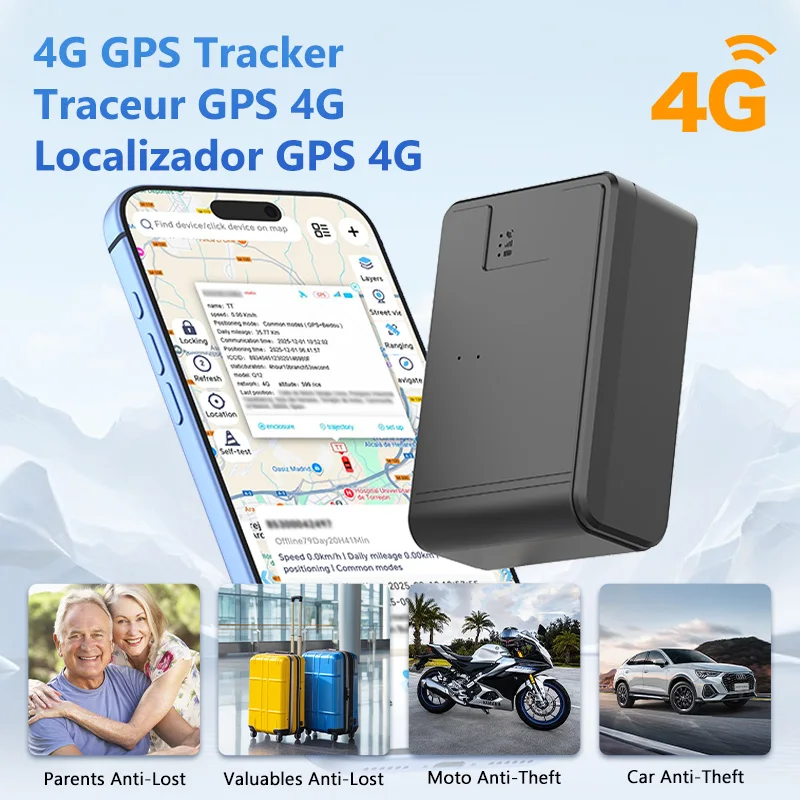 20000mAh/10000mAh Car GPS Locator Auto 4G Vehicle GPS Tracker Real-time GPS Tracking Device Fence Alarm Magnet GPS Position APP